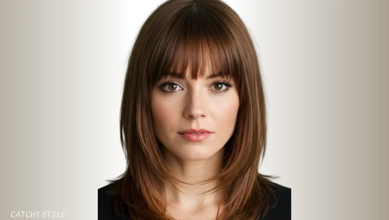  Butterfly haircut with blunt bangs for a bold and edgy hairstyle