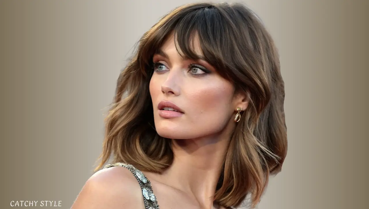  Butterfly haircut with curtain bangs for volume and face-framing layers