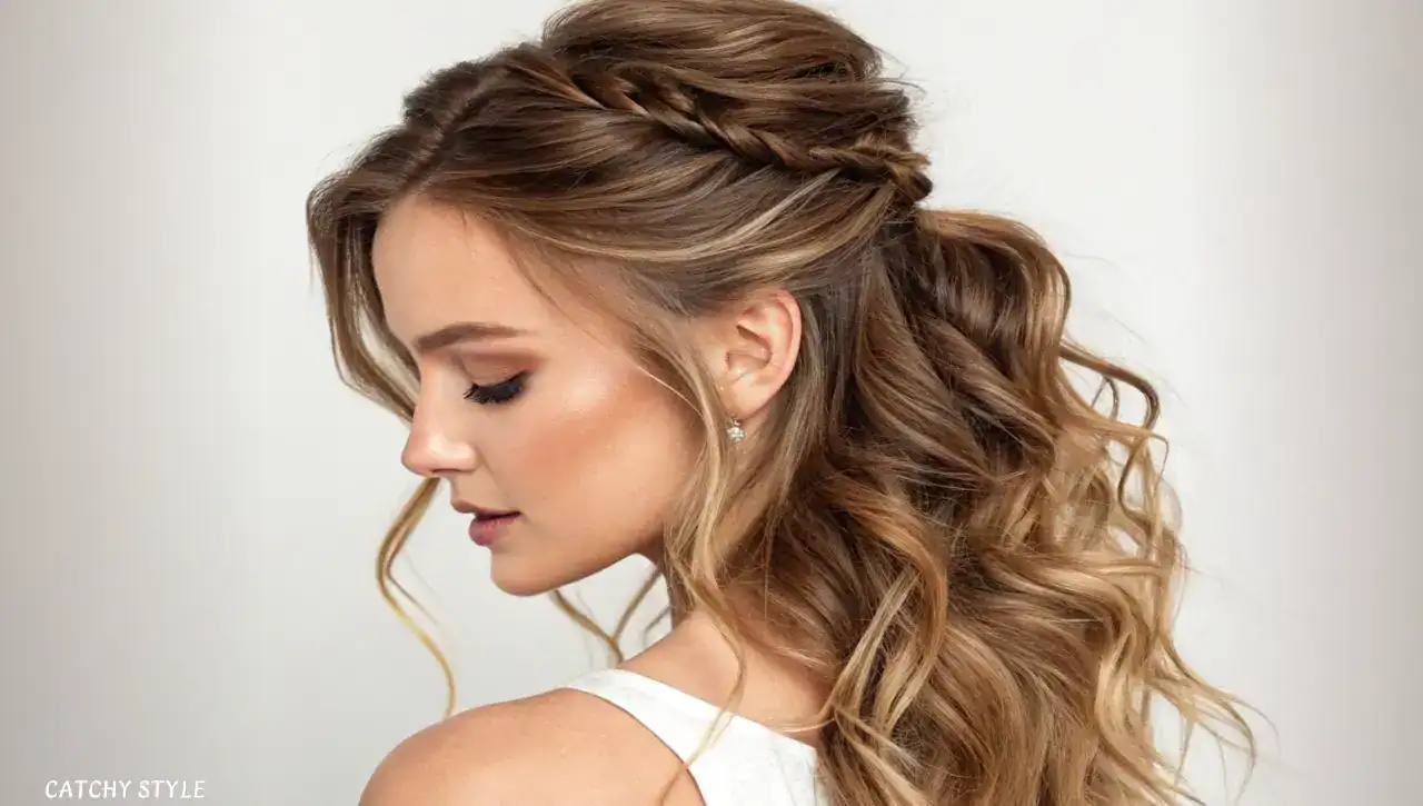 Half-Up Wavy Hair