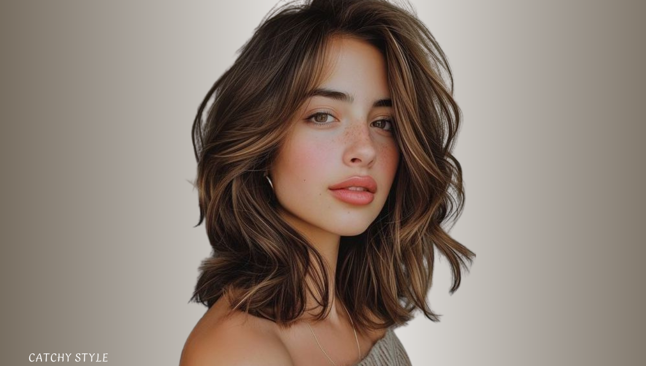 Shoulder-Length Butterfly Cut Hair