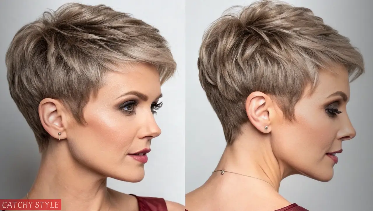 Tapered Pixie hairstyle