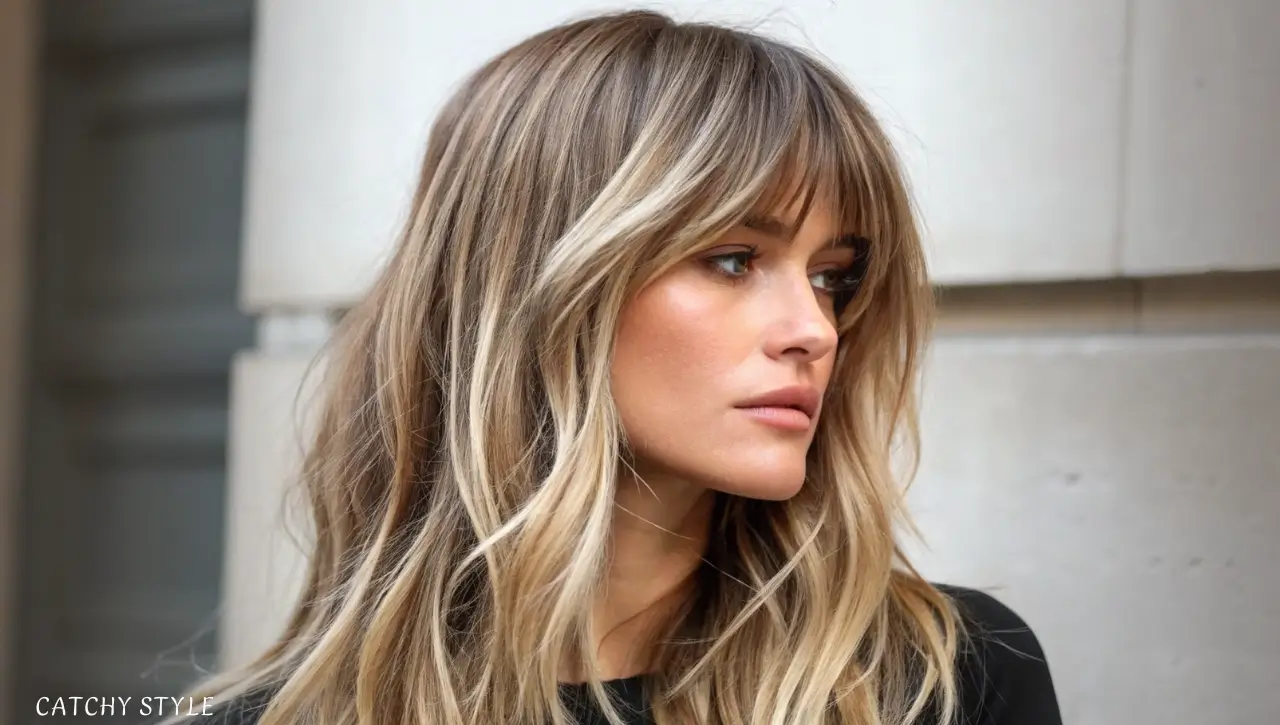 Curtain Bangs with Layers