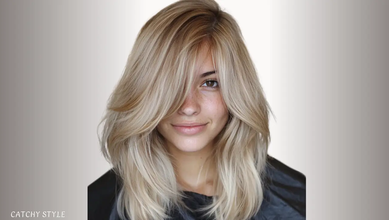 Medium-Length Wolf Cut with Soft Blonde Waves