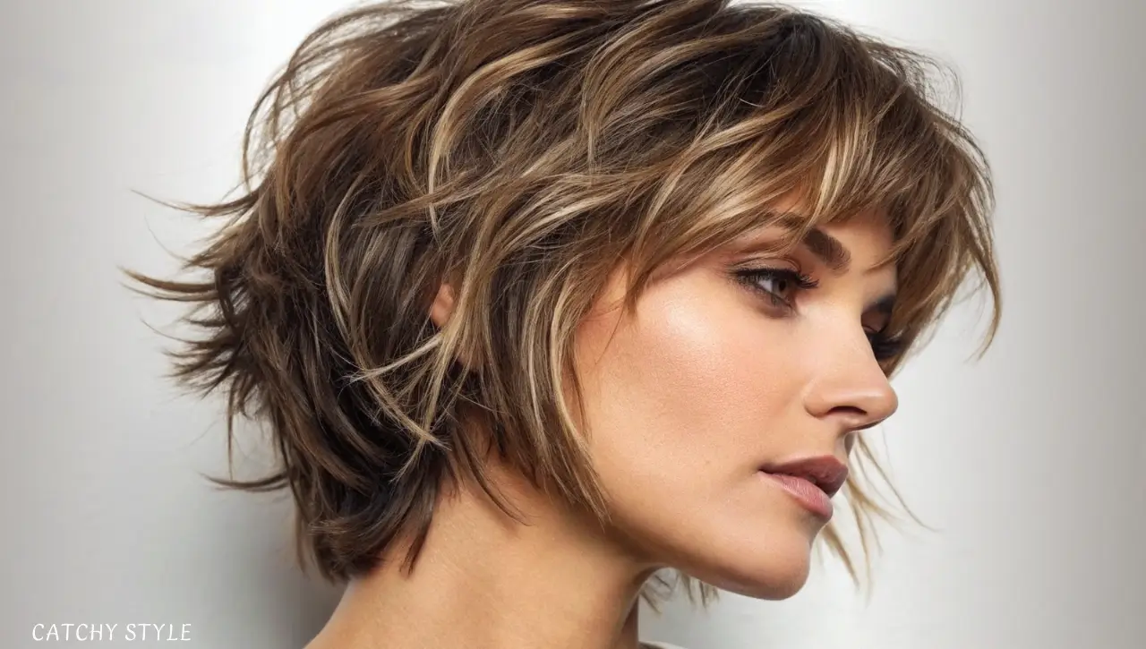 Short Bangs with Flowing Layers