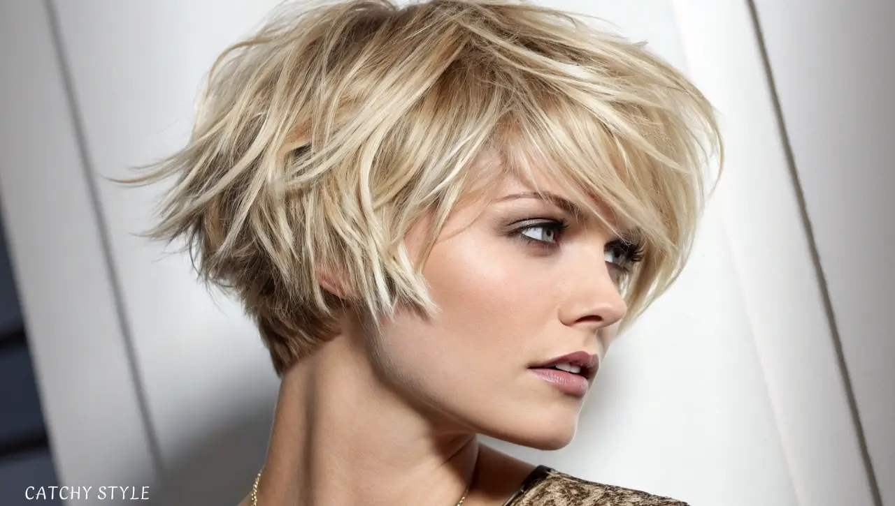 Chic Blonde Shaggy Pixie Bob Chic Blonde Shaggy Pixie Bob