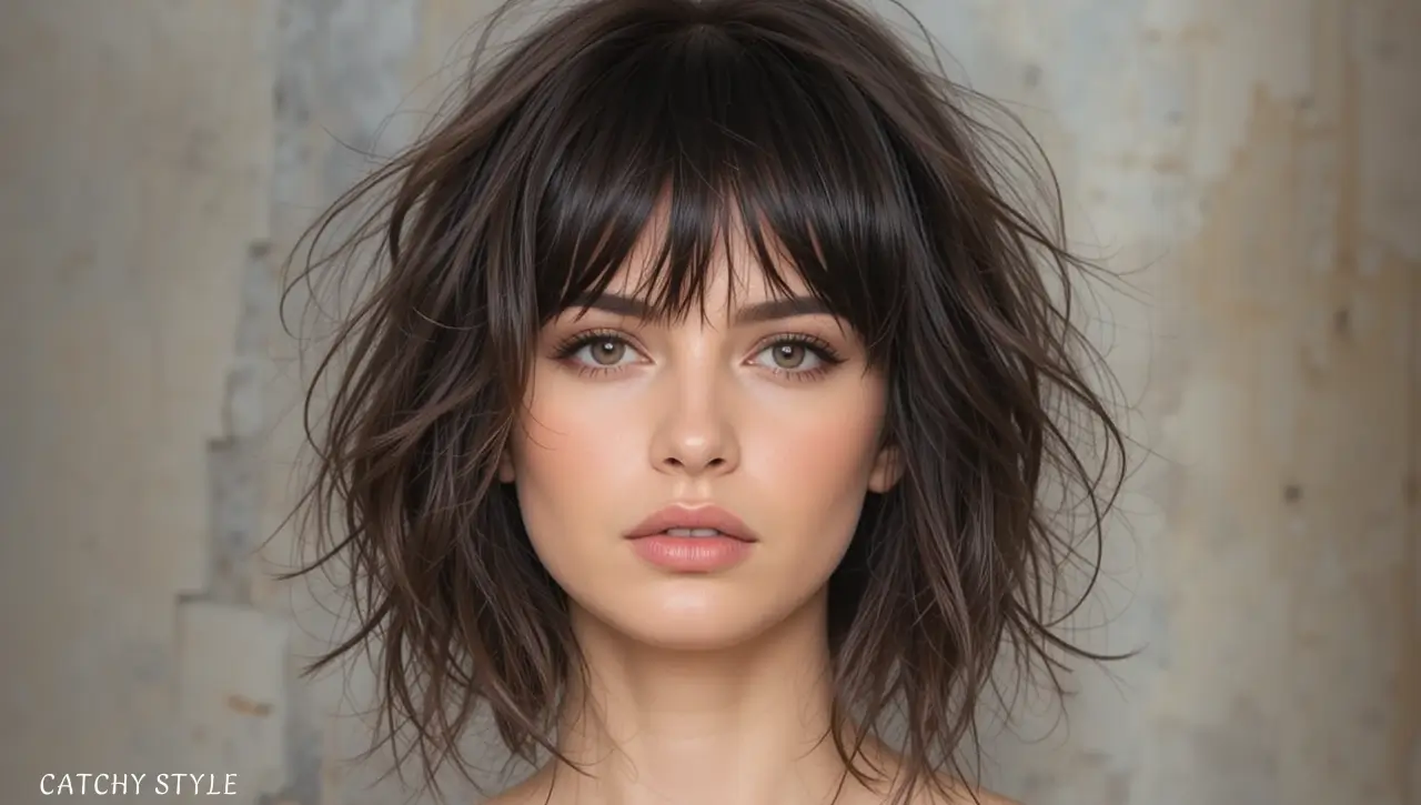 Dark Brown Dream Shaggy Bob Dark Brown Dream Shaggy Bob