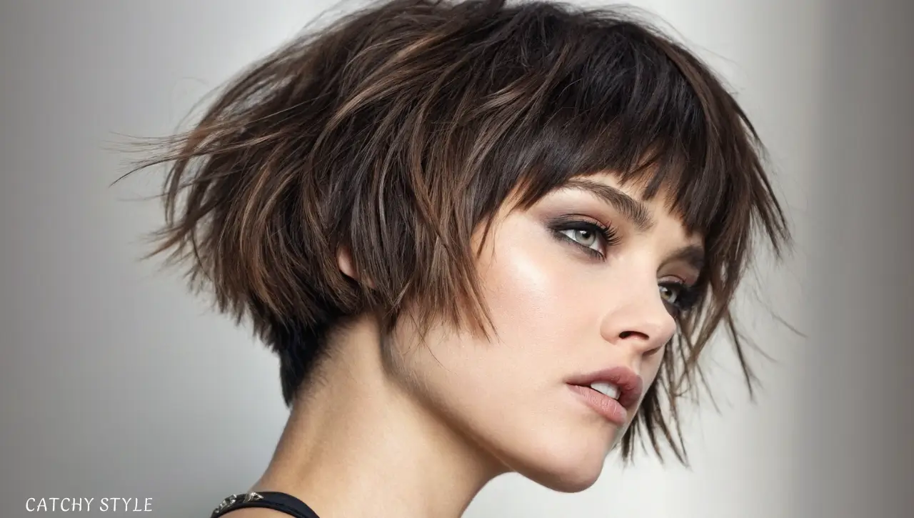 Edgy Short Shaggy Bob Edgy Short Shaggy Bob