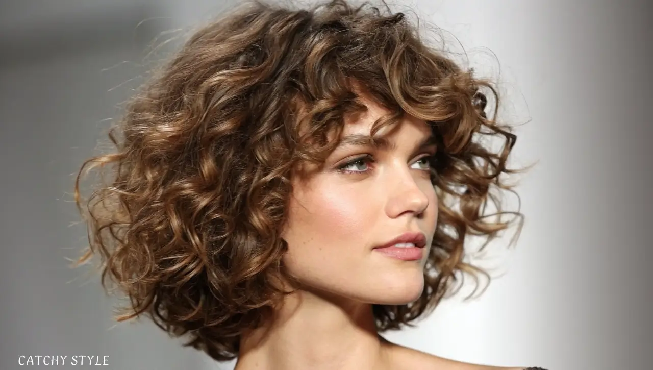 Mid-Length Shaggy Bob for Curly Hair Mid-Length Shaggy Bob for Curly Hair