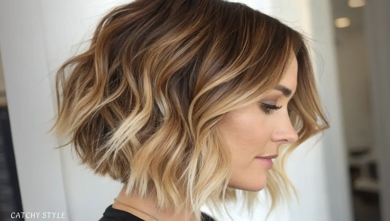 Shaggy Bob with Ombre Ends Shaggy Bob with Ombre Ends