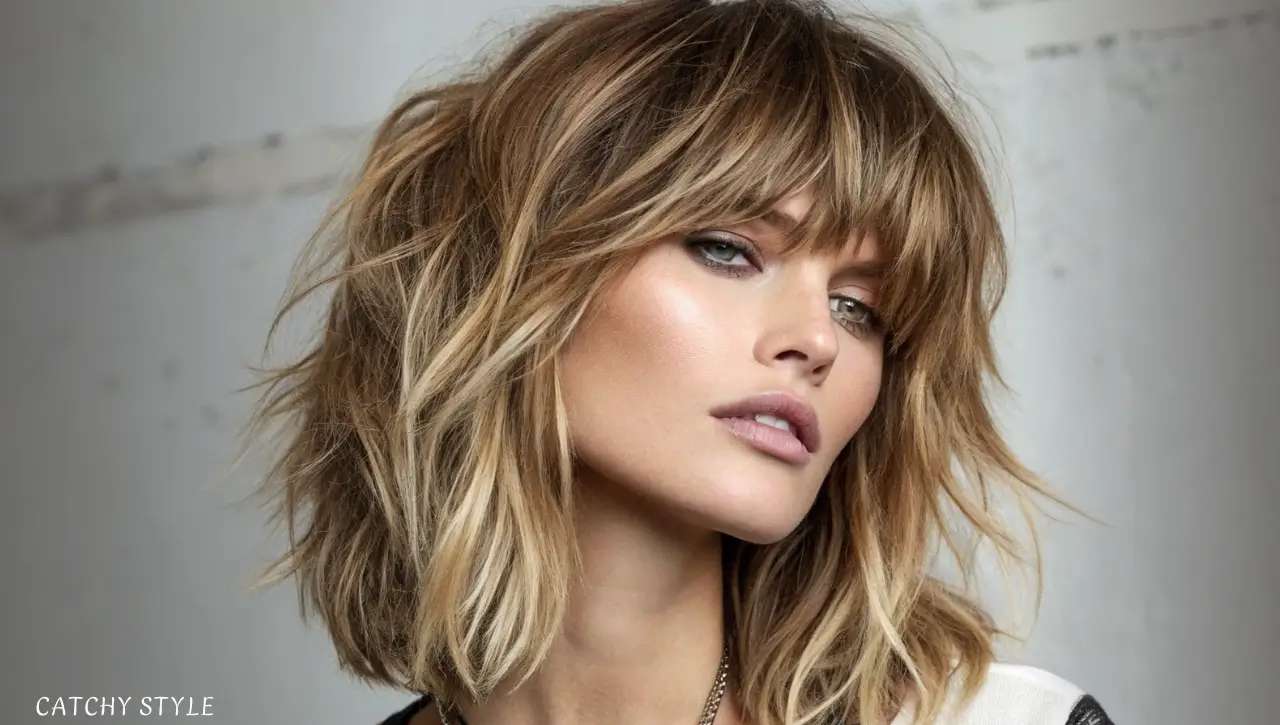 Shaggy Layered Cut with Bangs Shaggy Layered Cut with Bangs