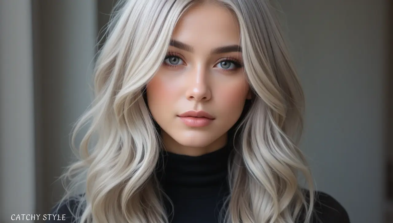 Ash blonde shade elegant hair color ideas