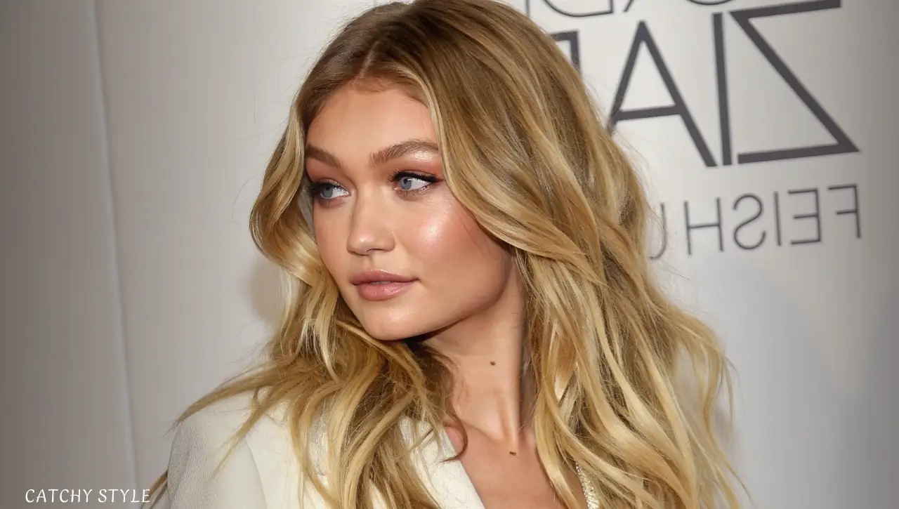 Stunning blonde waves by Gigi Hadid