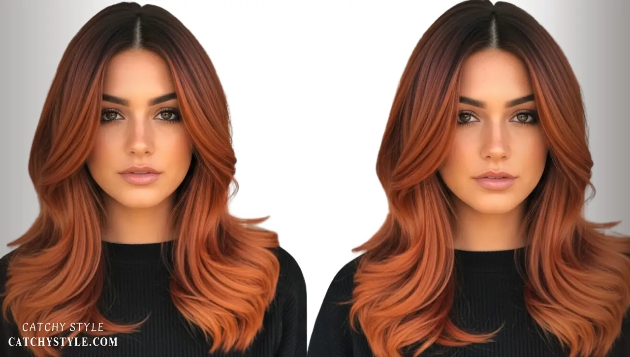 Rusted copper hair with multidimensional tones