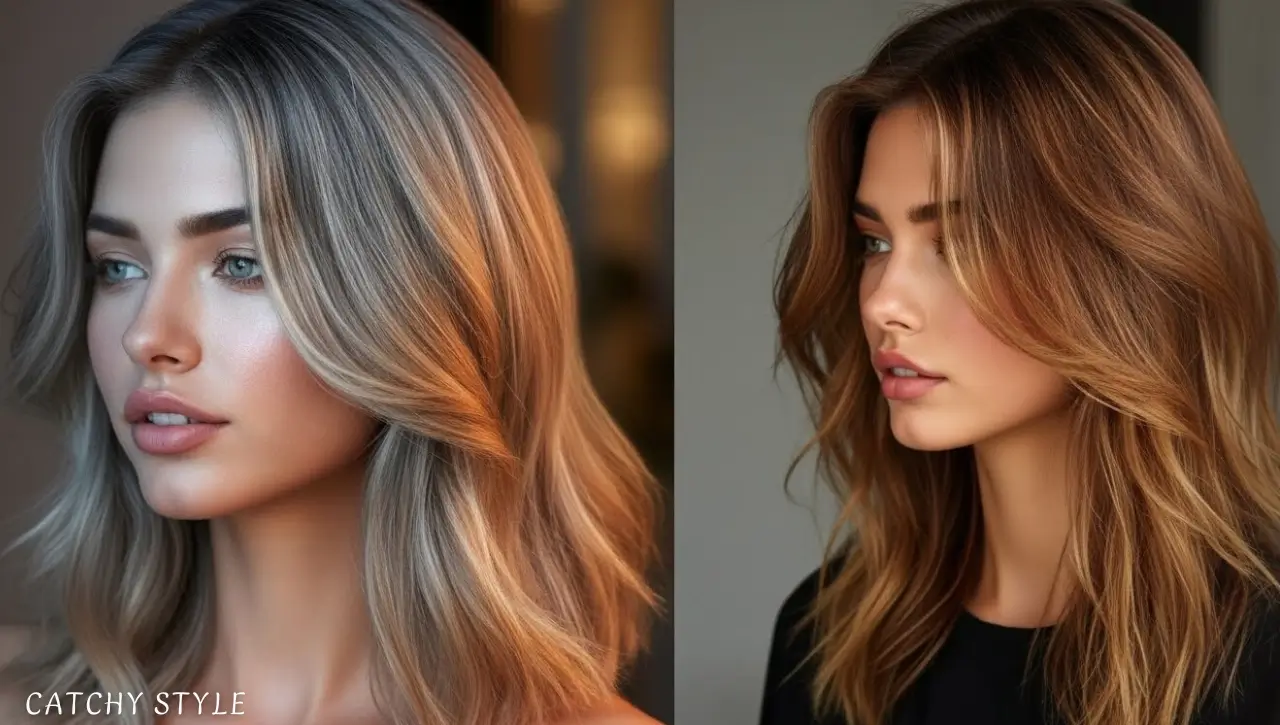 Woman with flawless blonde hair using hair toners