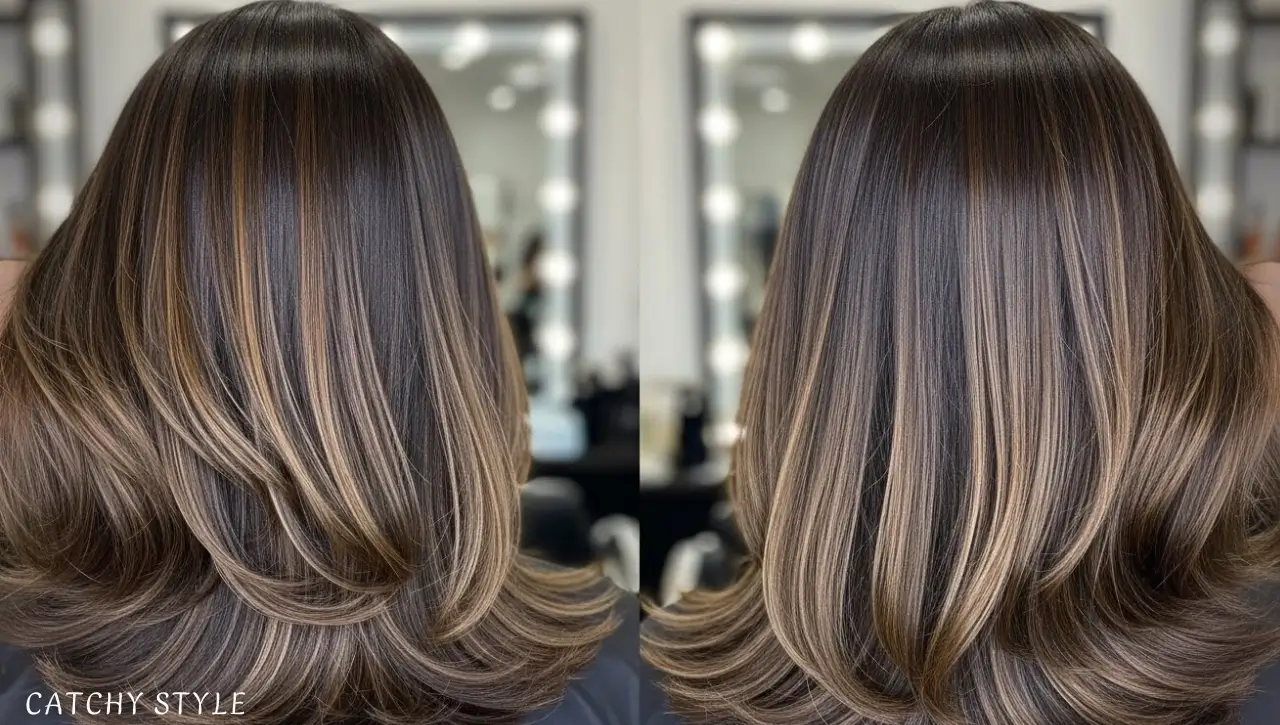 Essential Hair Care Tips for Highlighted Dark Brown Hair Healthy dark brown hair with vibrant highlights