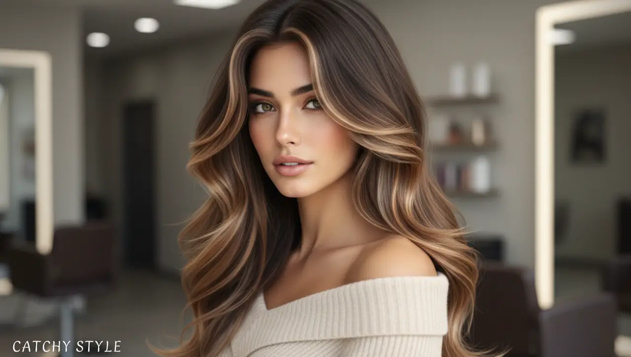 Top Modern Highlight Techniques for Dark Brown Hair Brunette hair with balayage and dimensional highlights