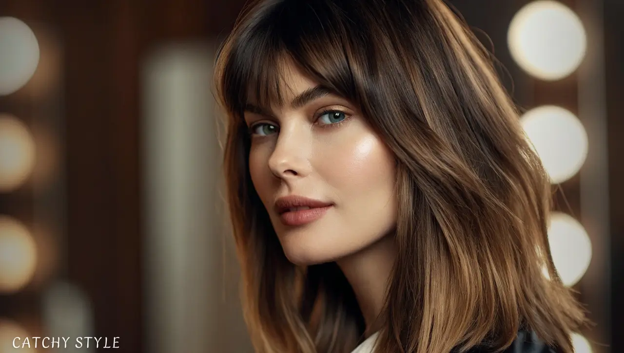 Curtain Fringe Layered Haircut for Fine Hair: Soft & Stylish Look Curtain Fringe Layered Haircut: Adds Body & Texture