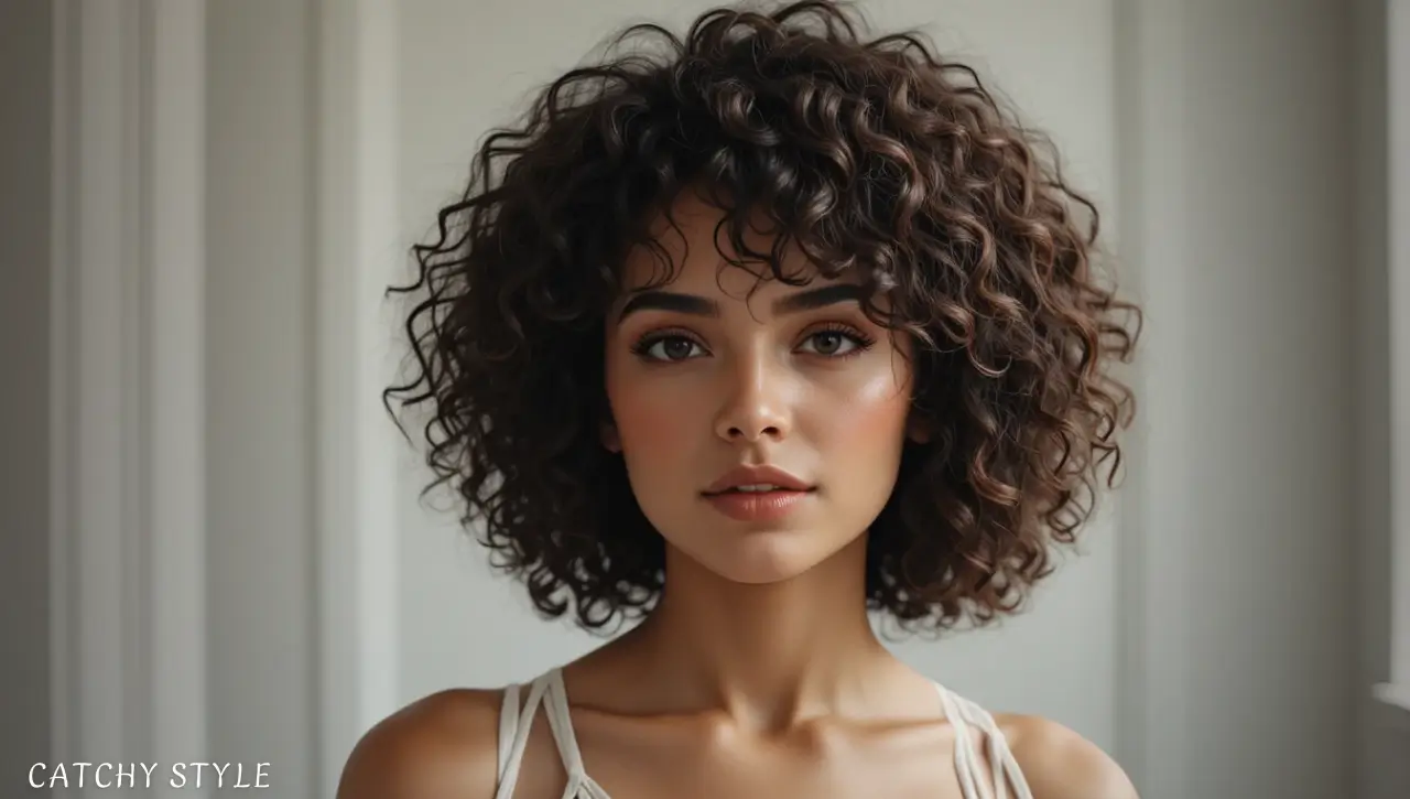 Curly & Coily Haircuts to Define and Shape Curls Curly hair haircut with defined bounce and shape