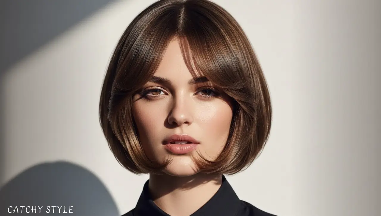 Flattering Haircuts for Heart-Shaped Faces Women Heart-shaped face haircut with chin-length bob style