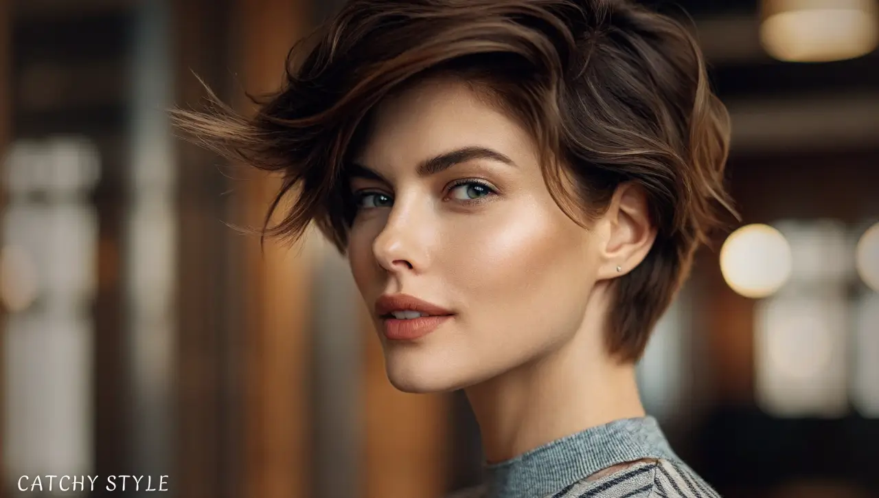 Modern Pixie Cuts with Texture for Everyday Style Modern pixie haircut with textured layers and fringe