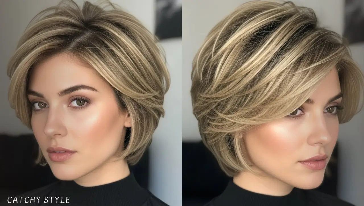 Pixie Layered Haircut with Feminine Feathered Layers Pixie layered haircut with soft feathered layers