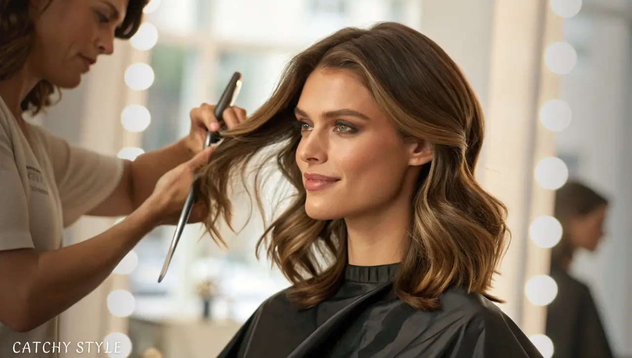 How Often Women Should Update Haircuts for Healthy Hair Woman receiving a professional haircut trim in salon