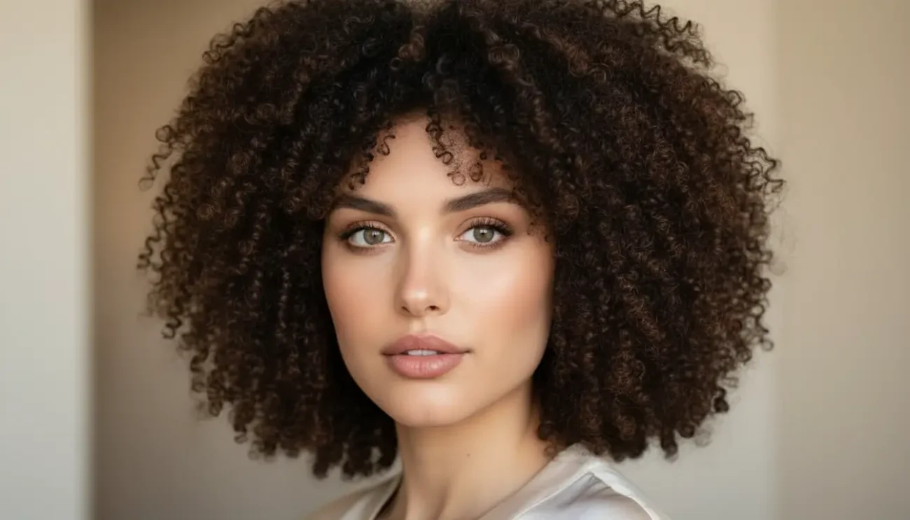 Type 4 coily hair tight curls Z shape pattern