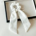 Aesthetic ribbon hair bow clips for women fashion