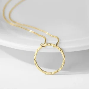 Gold plated necklace crafted from stainless steel