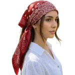 Square scarf for women boho casual look