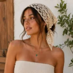 Emerald Green Necklace worn by a stylish woman